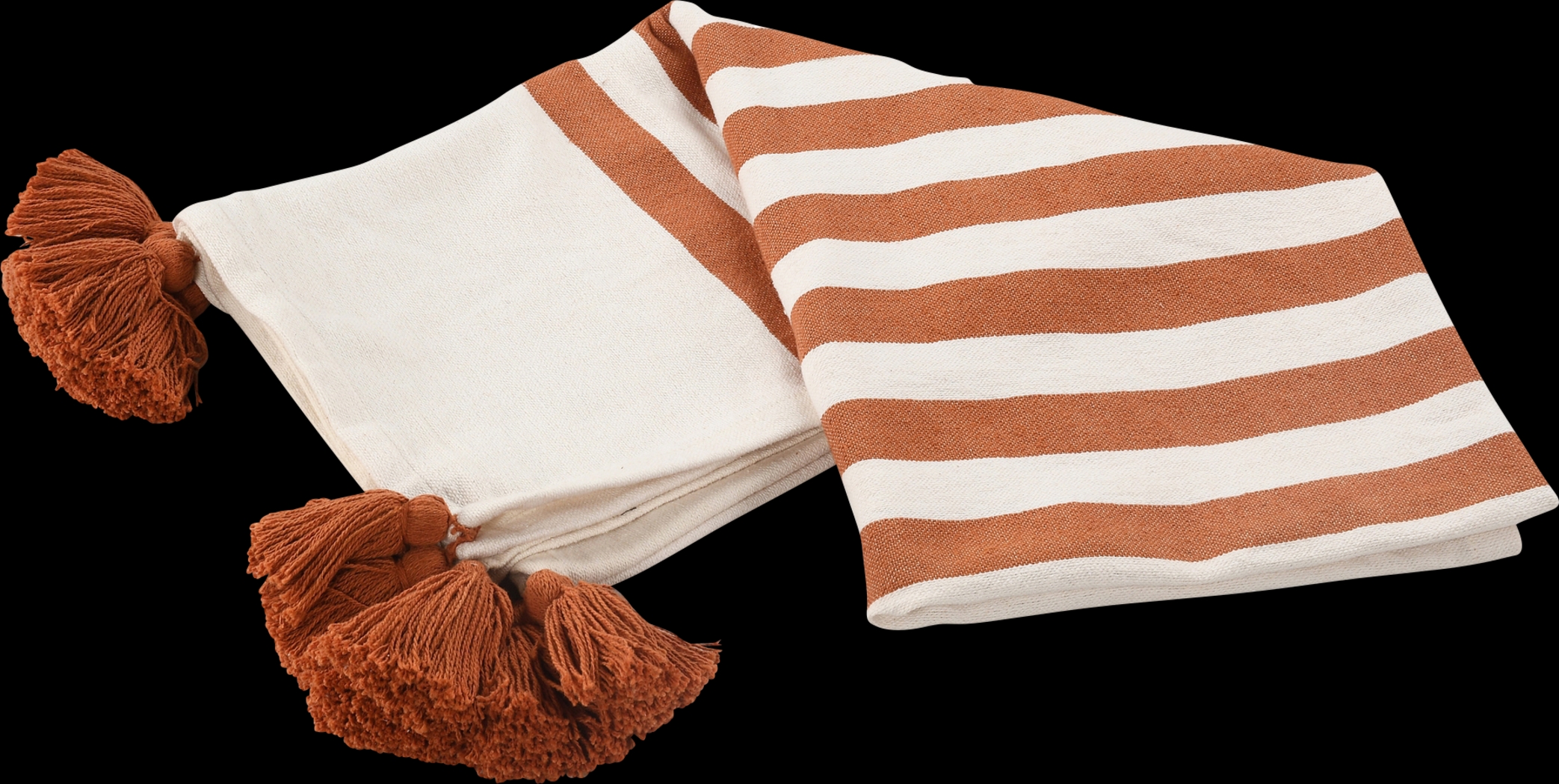 Olive Lane Orange Throw Blanket - Thumbnail - Image 4