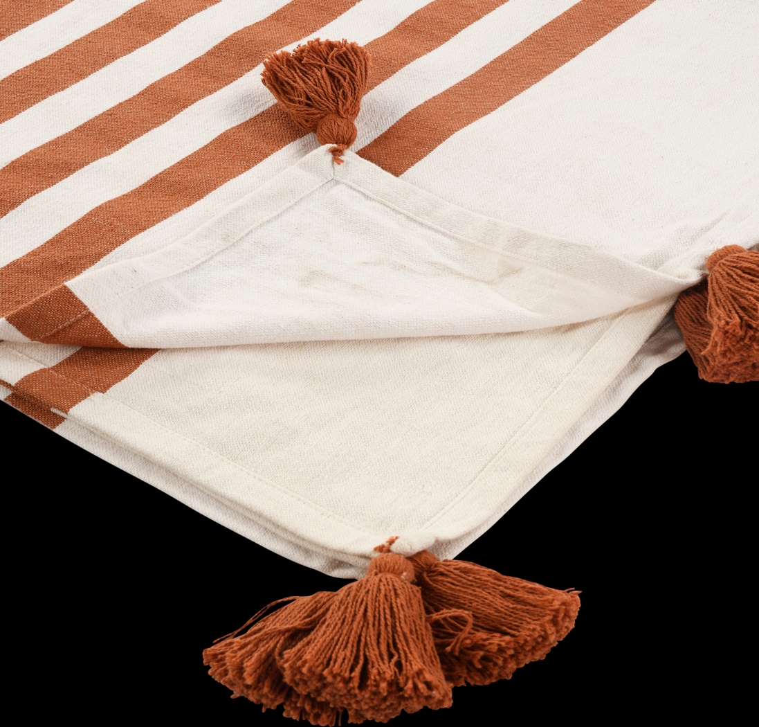 Olive Lane Orange Throw Blanket - Thumbnail - Image 5