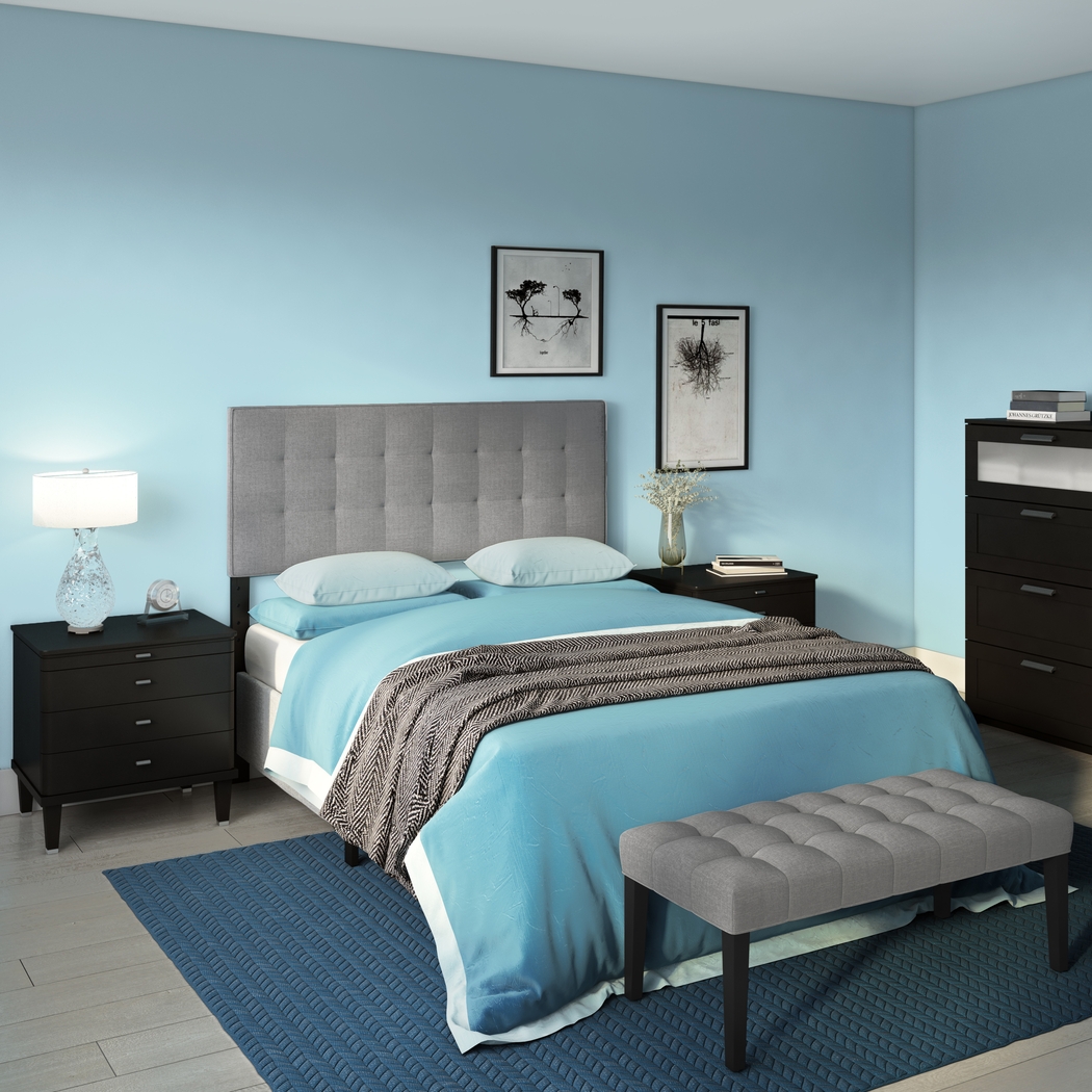 Olivenhain Gray Queen Headboard and Bench - Thumbnail - Image 8