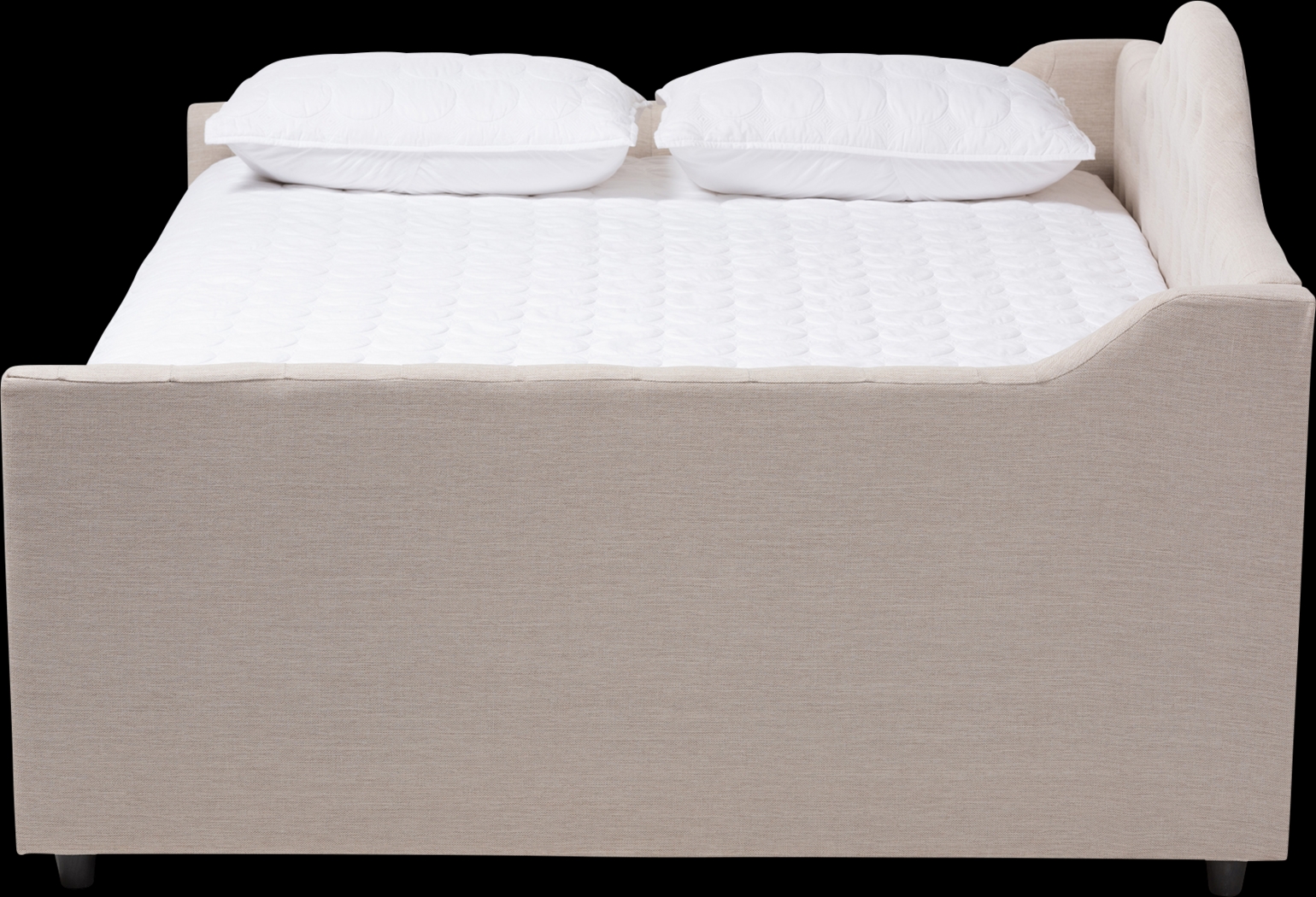 Olivette Beige Queen Daybed - Thumbnail - Image 3