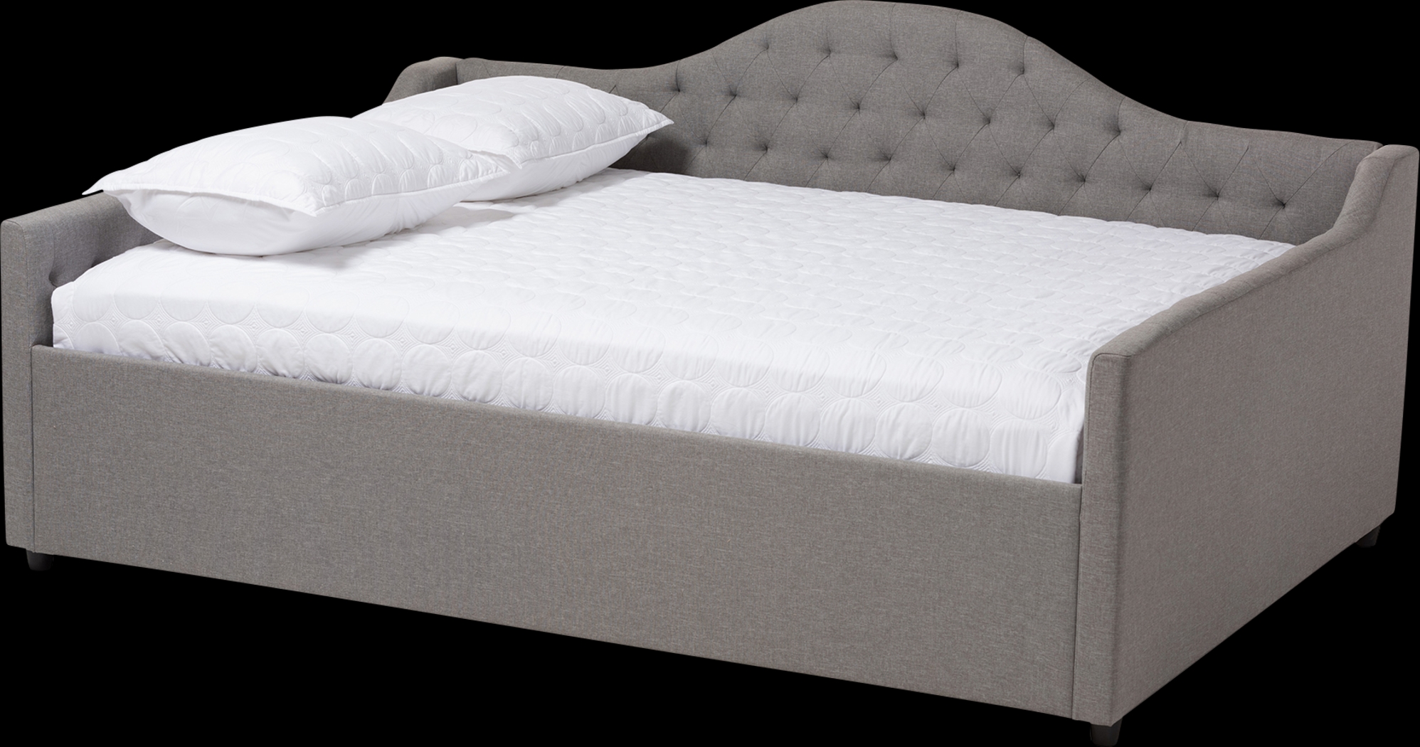 Olivette Gray Queen Daybed - Thumbnail - Image 1