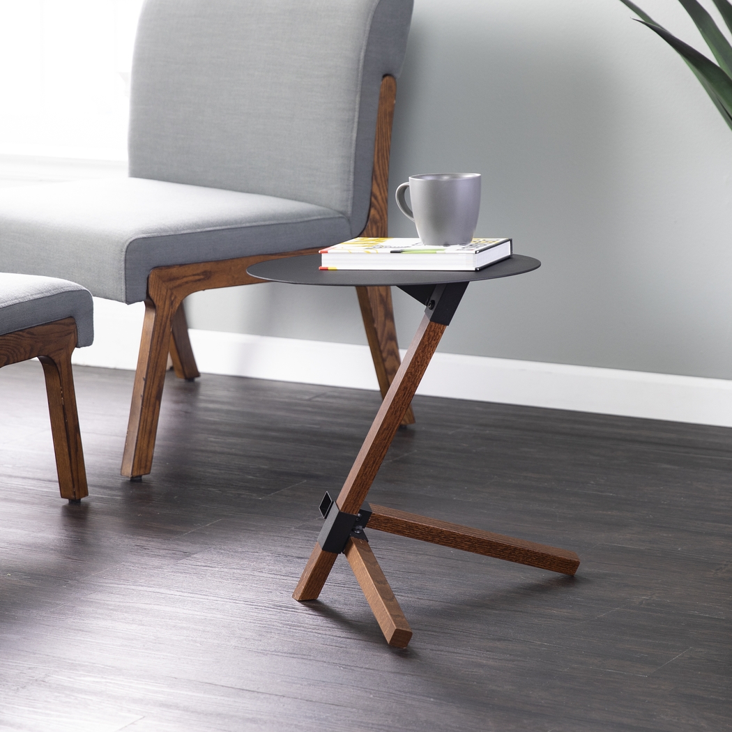 Olivewood Black Accent Table - Thumbnail - Image 2