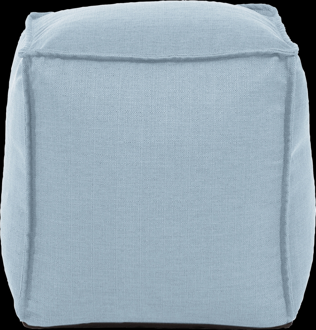 Olney Blue Pouf - Thumbnail - Image 2