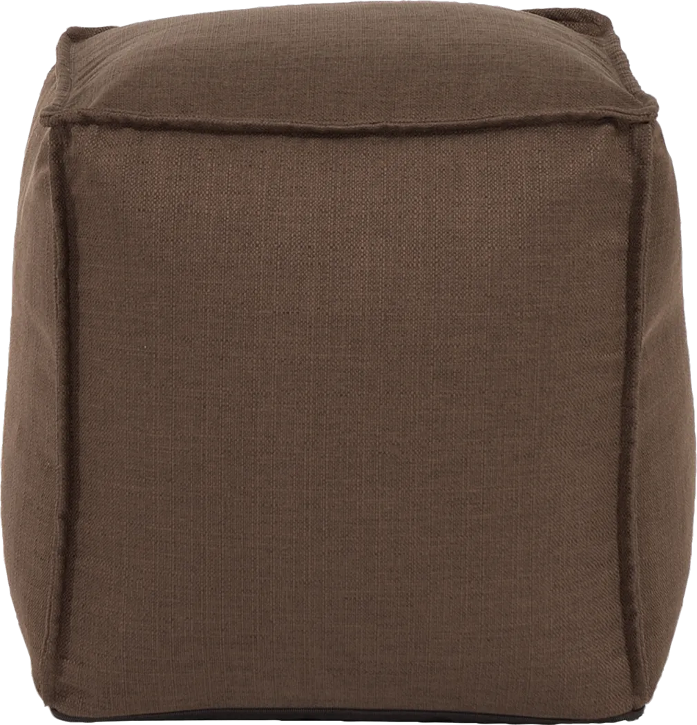 Olney Brown Pouf - Thumbnail - Image 2