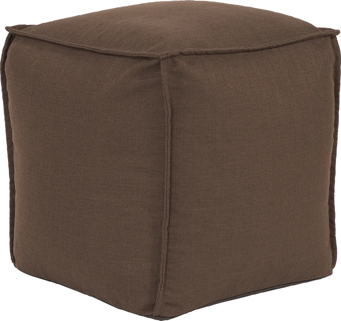 Olney Brown Pouf - Thumbnail - Image 1