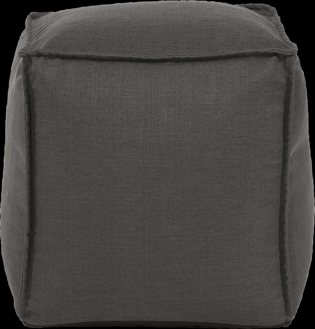 Olney Gray Pouf - Thumbnail - Image 2