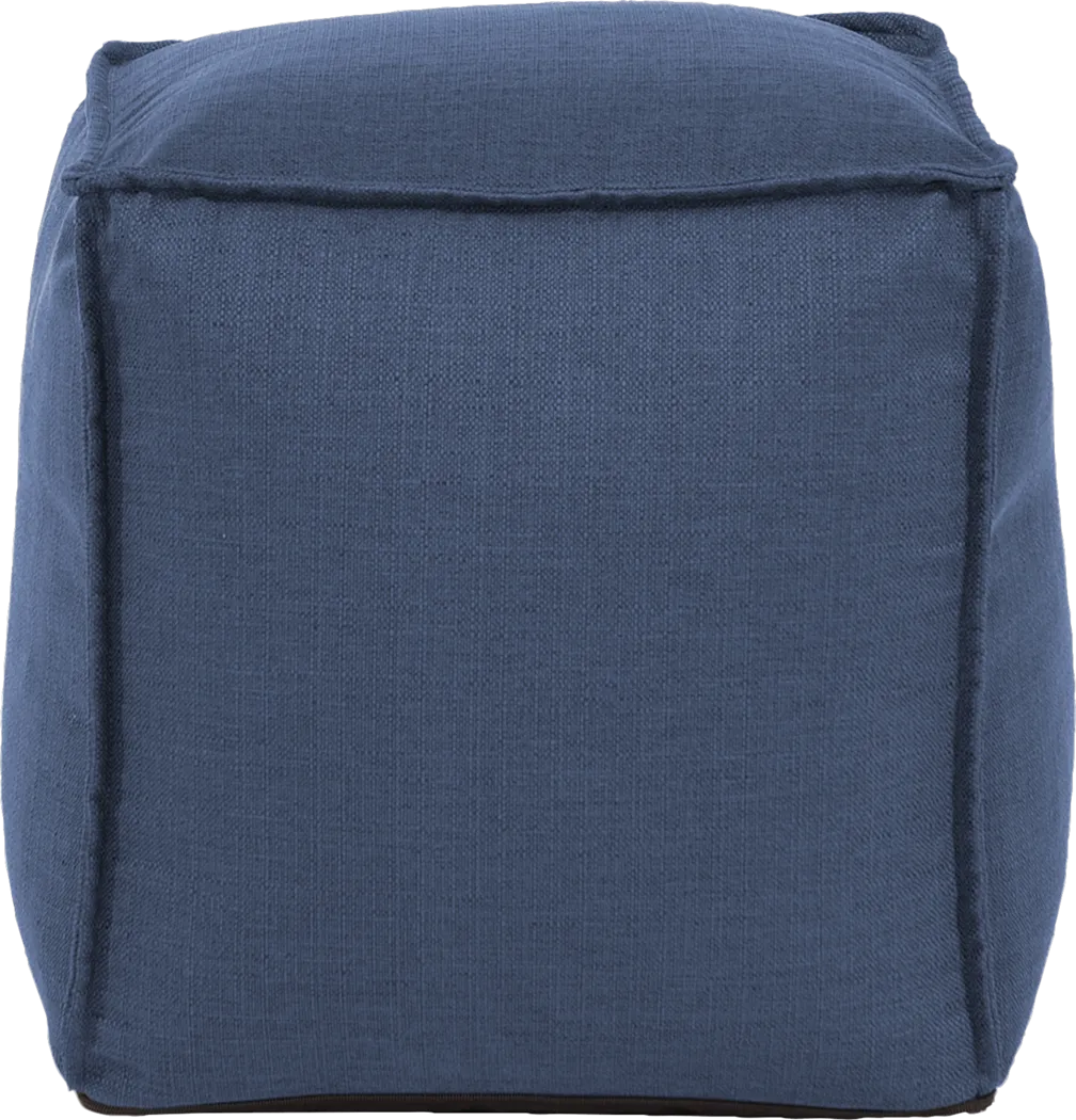 Olney Navy Pouf - Thumbnail - Image 2