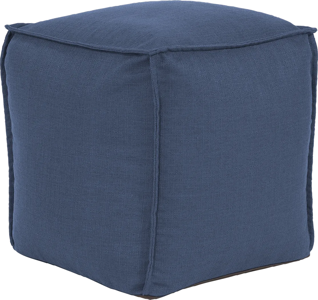 Olney Navy Pouf - Thumbnail - Image 1