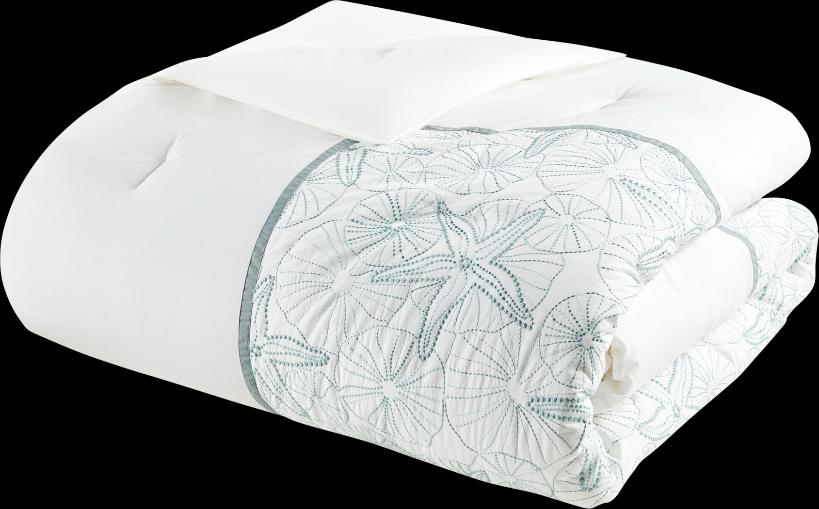 Olsak White 4 Pc Full Comforter Set - Thumbnail - Image 16