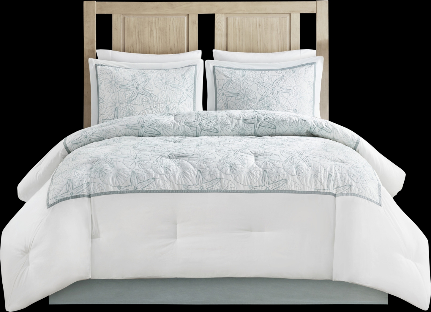 Olsak White 4 Pc Full Comforter Set - Thumbnail - Image 17