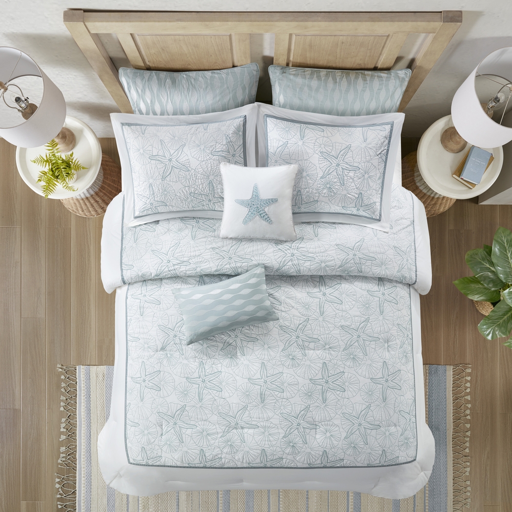 Olsak White 4 Pc Full Comforter Set - Thumbnail - Image 4