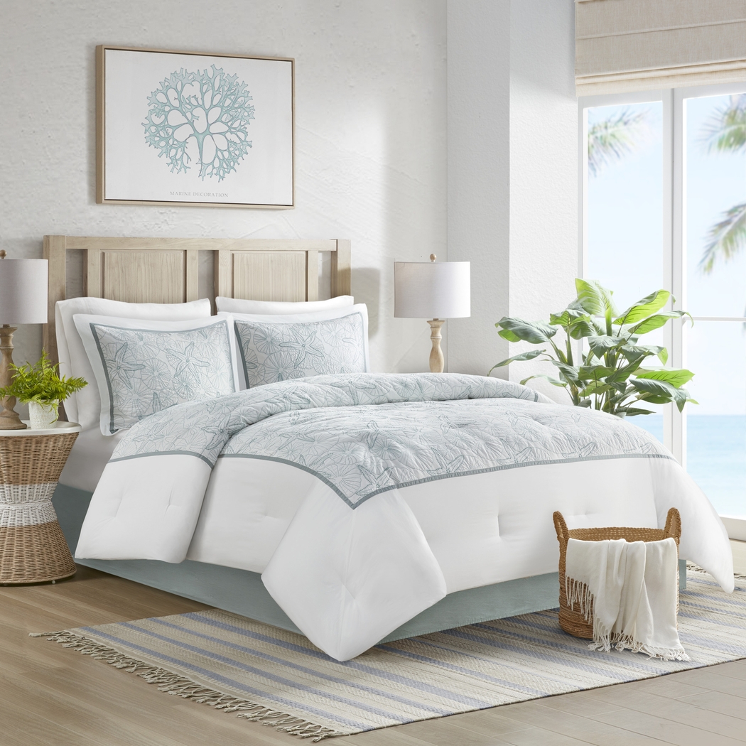 Olsak White 4 Pc Full Comforter Set - Thumbnail - Image 6