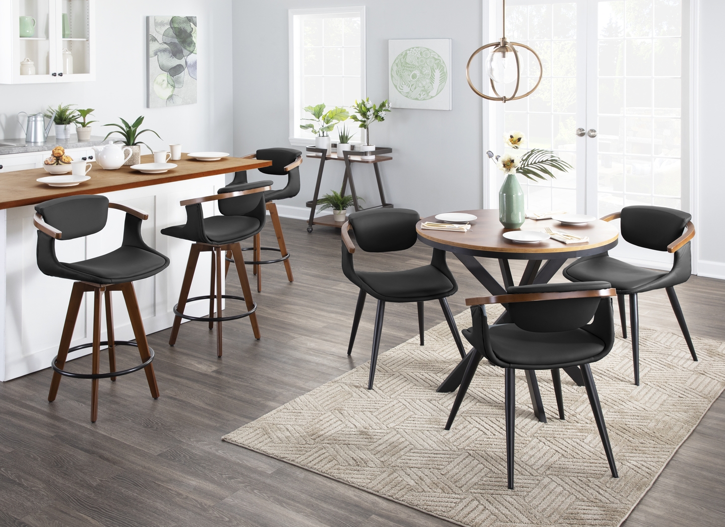 Olsin Black Counter Height Stool - Thumbnail - Image 8