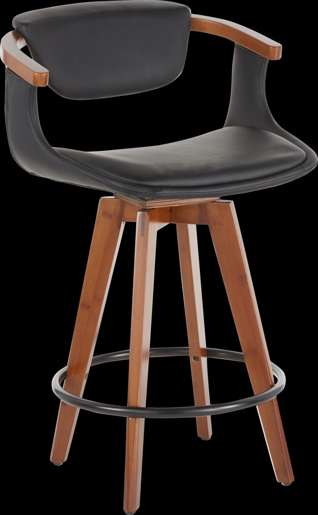 Olsin Black Counter Height Stool - Thumbnail - Image 1