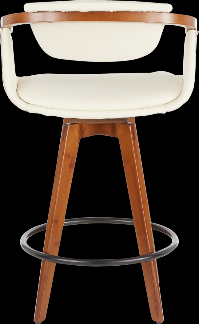 Olsin Cream Counter Height Stool - Thumbnail - Image 4