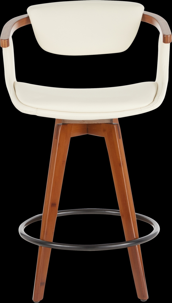 Olsin Cream Counter Height Stool - Thumbnail - Image 5