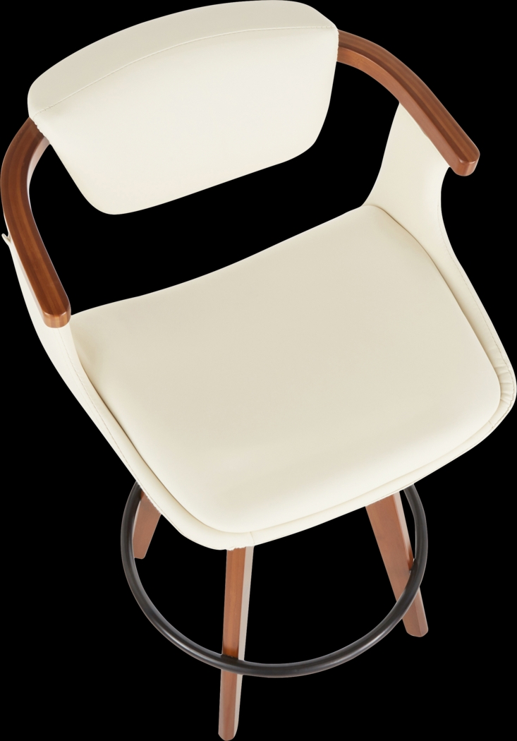 Olsin Cream Counter Height Stool - Thumbnail - Image 6