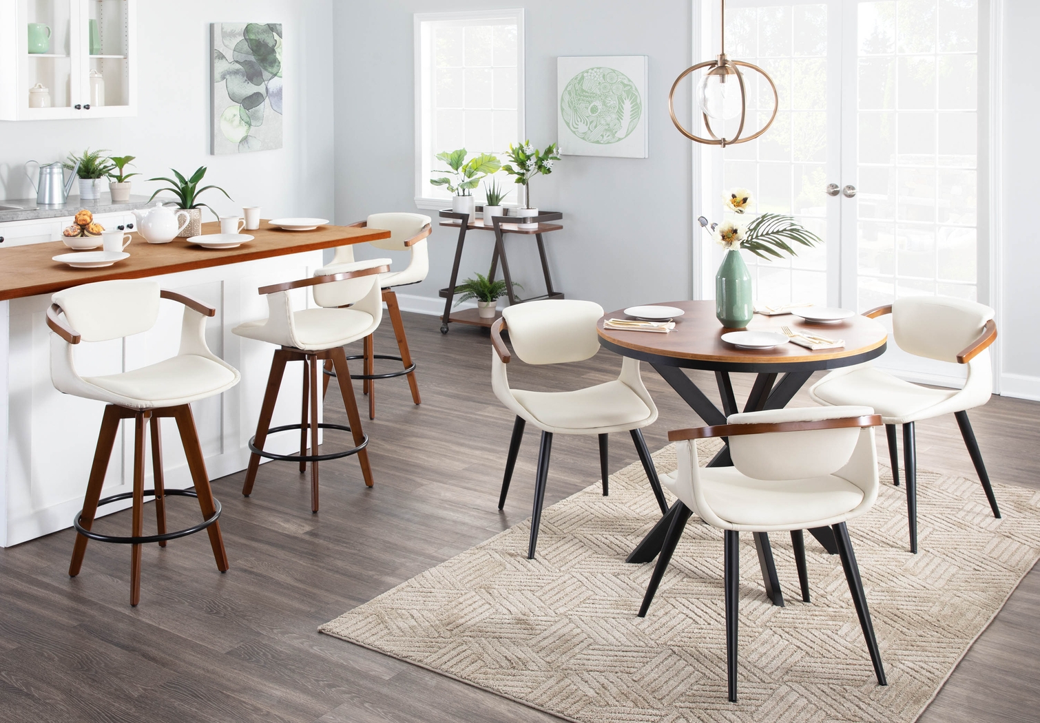 Olsin Cream Side Chair - Thumbnail - Image 8