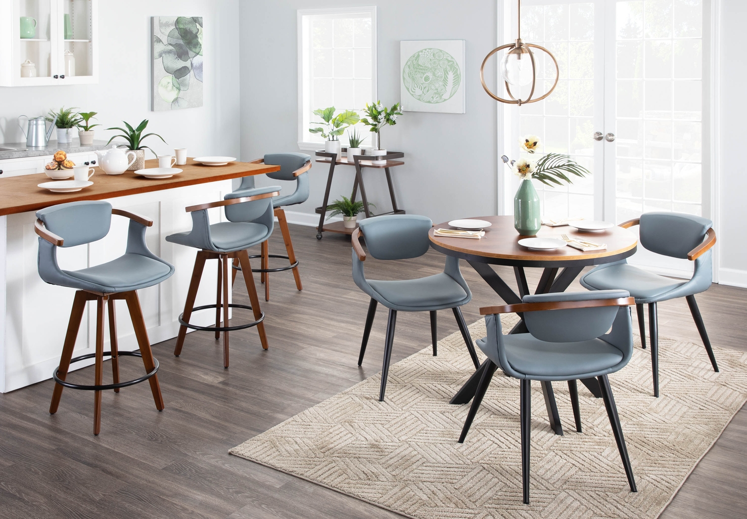 Olsin Gray Side Chair - Thumbnail - Image 8