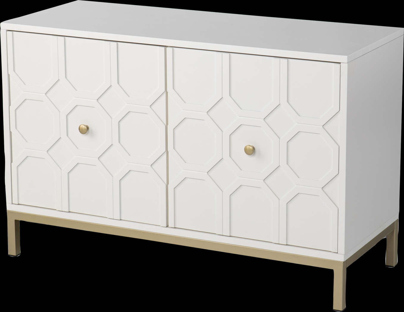 Oltons White Accent Cabinet - Thumbnail - Image 1