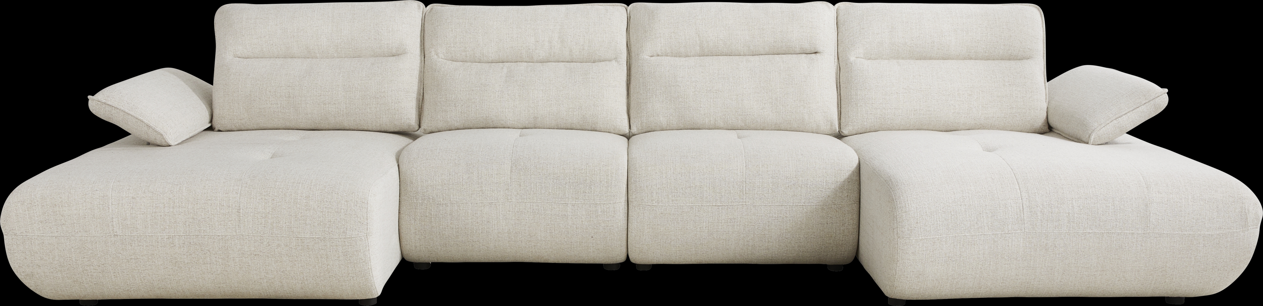 Olympia Linen 4 Pc Sectional - Thumbnail - Image 1