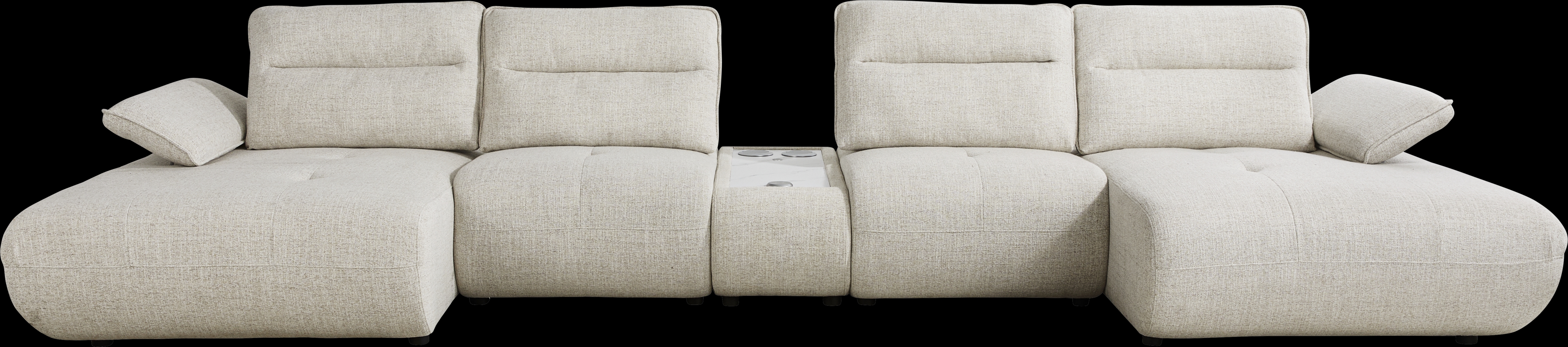 Olympia Linen 5 Pc Sectional - Thumbnail - Image 1