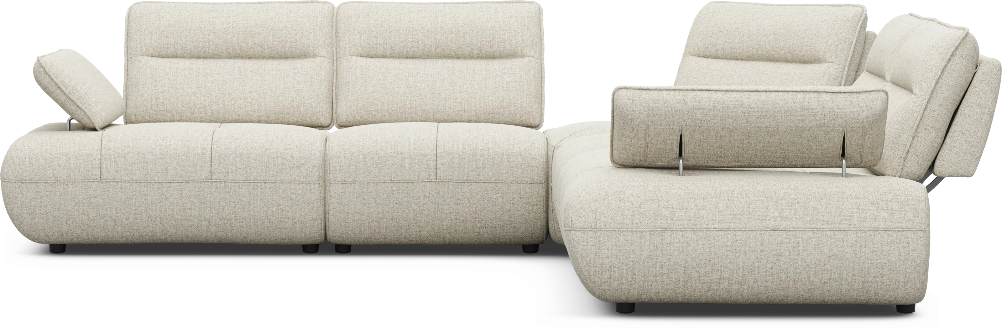 Olympia Linen 5 Pc Sectional - Thumbnail - Image 4