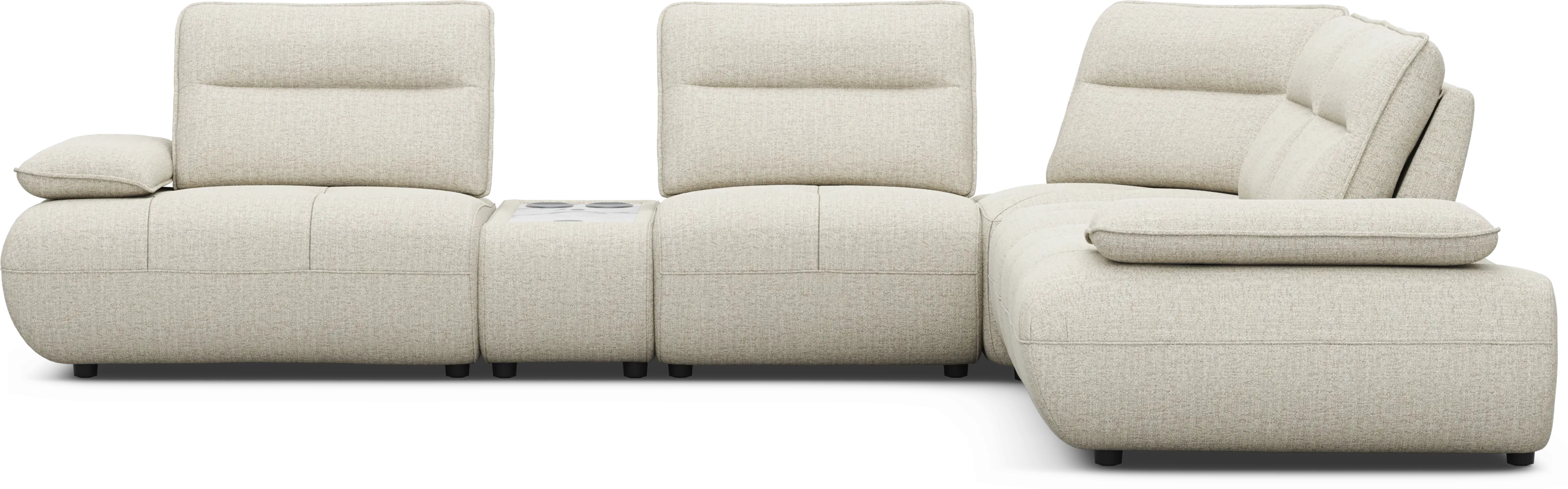 Olympia Linen 6 Pc Sectional with Audio - Thumbnail - Image 3