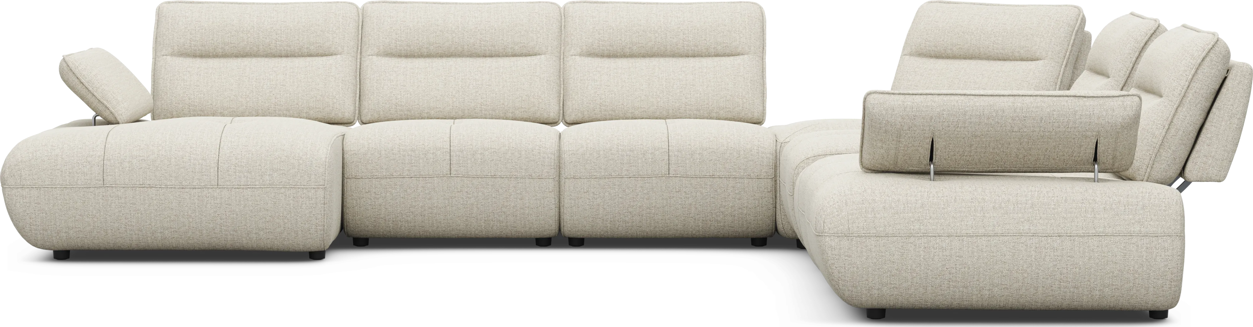 Olympia Linen 7 Pc Sectional with Audio - Thumbnail - Image 4