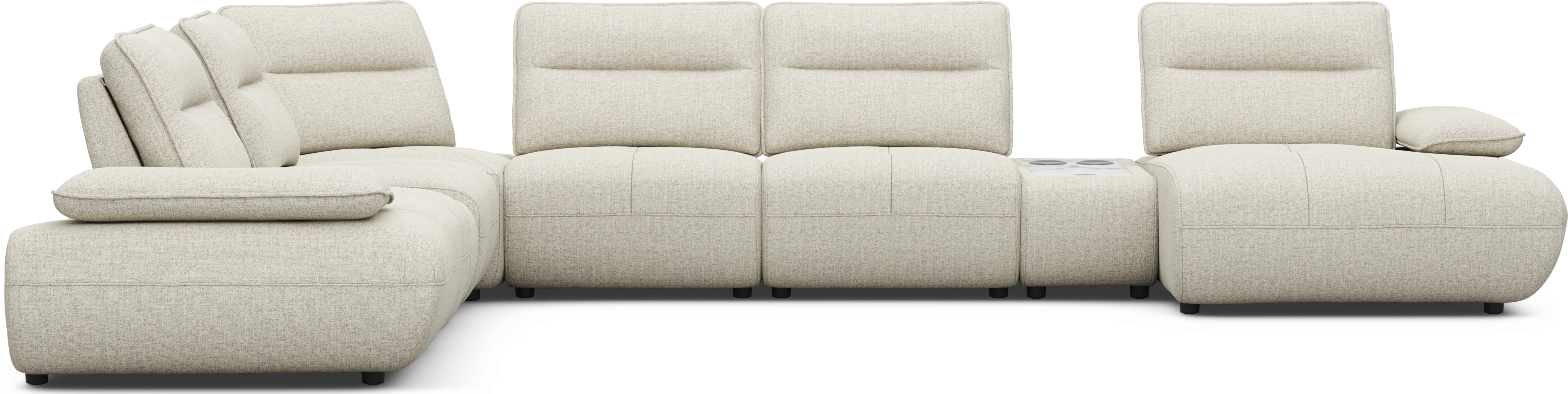 Olympia Linen 8 Pc Sectional with Audio - Thumbnail - Image 2