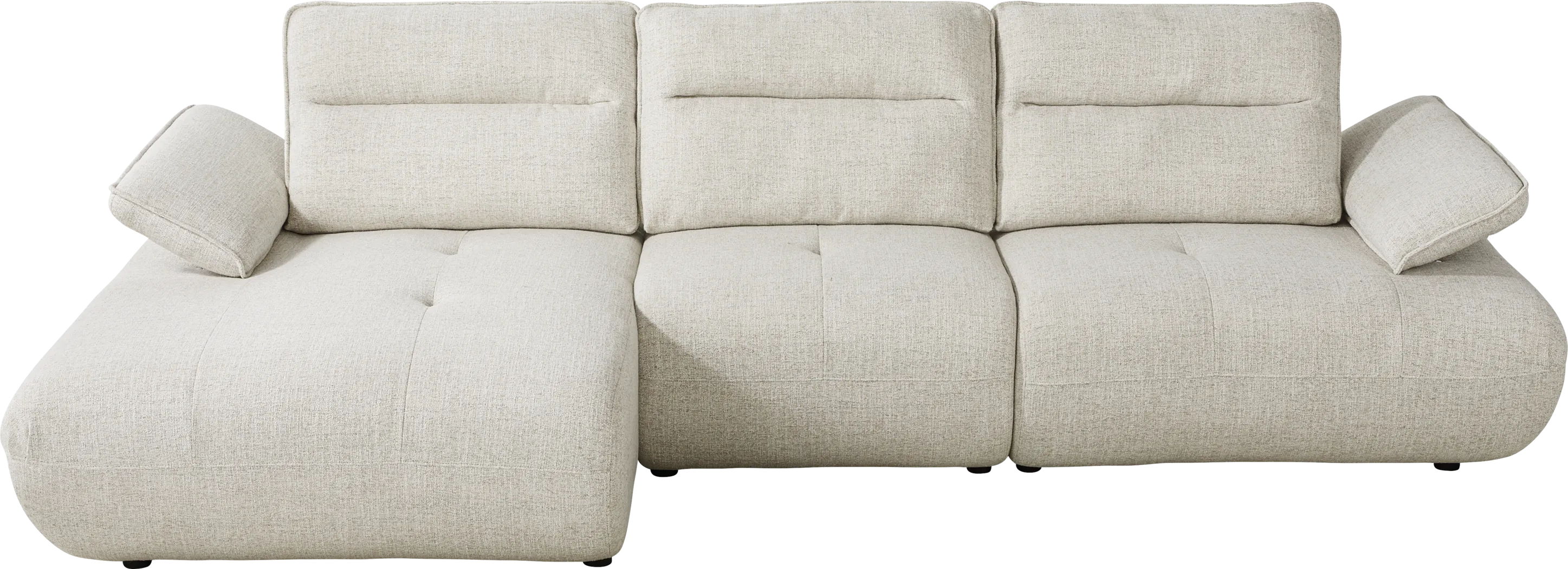 Olympia Linen Chaise Sofa - Thumbnail - Image 1