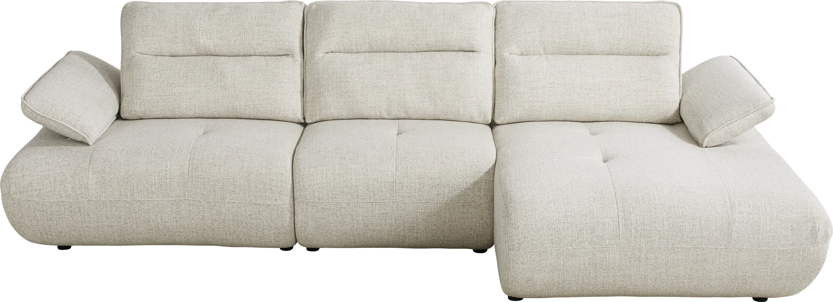 Olympia Linen Chaise Sofa - Thumbnail - Image 1