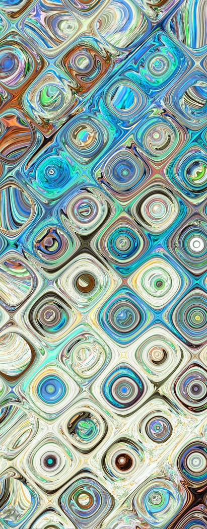 Omair II Blue Artwork - Thumbnail - Image 1