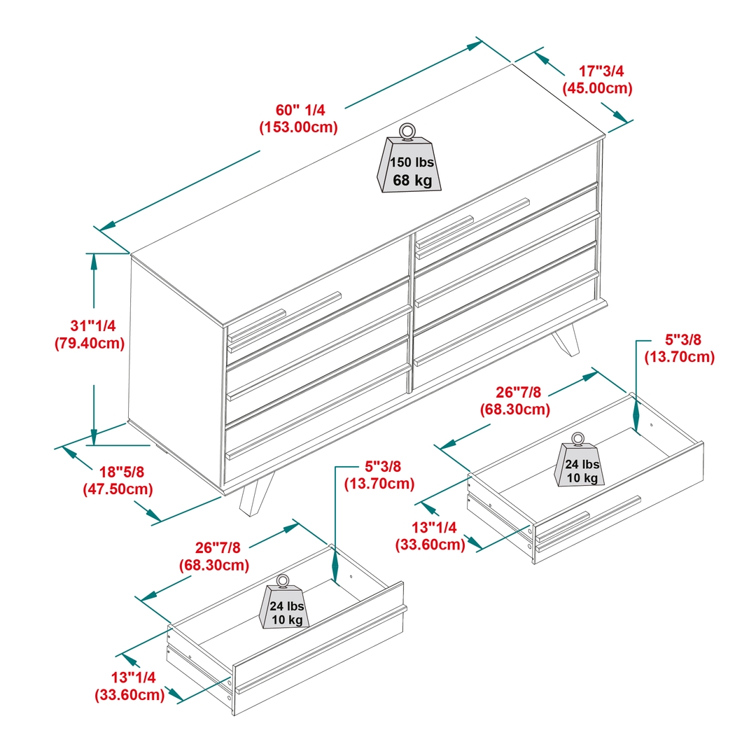 Omerea Natural Dresser - Thumbnail - Image 4
