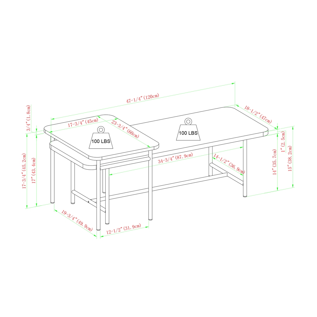 Omerea Walnut Cocktail Table - Thumbnail - Image 4