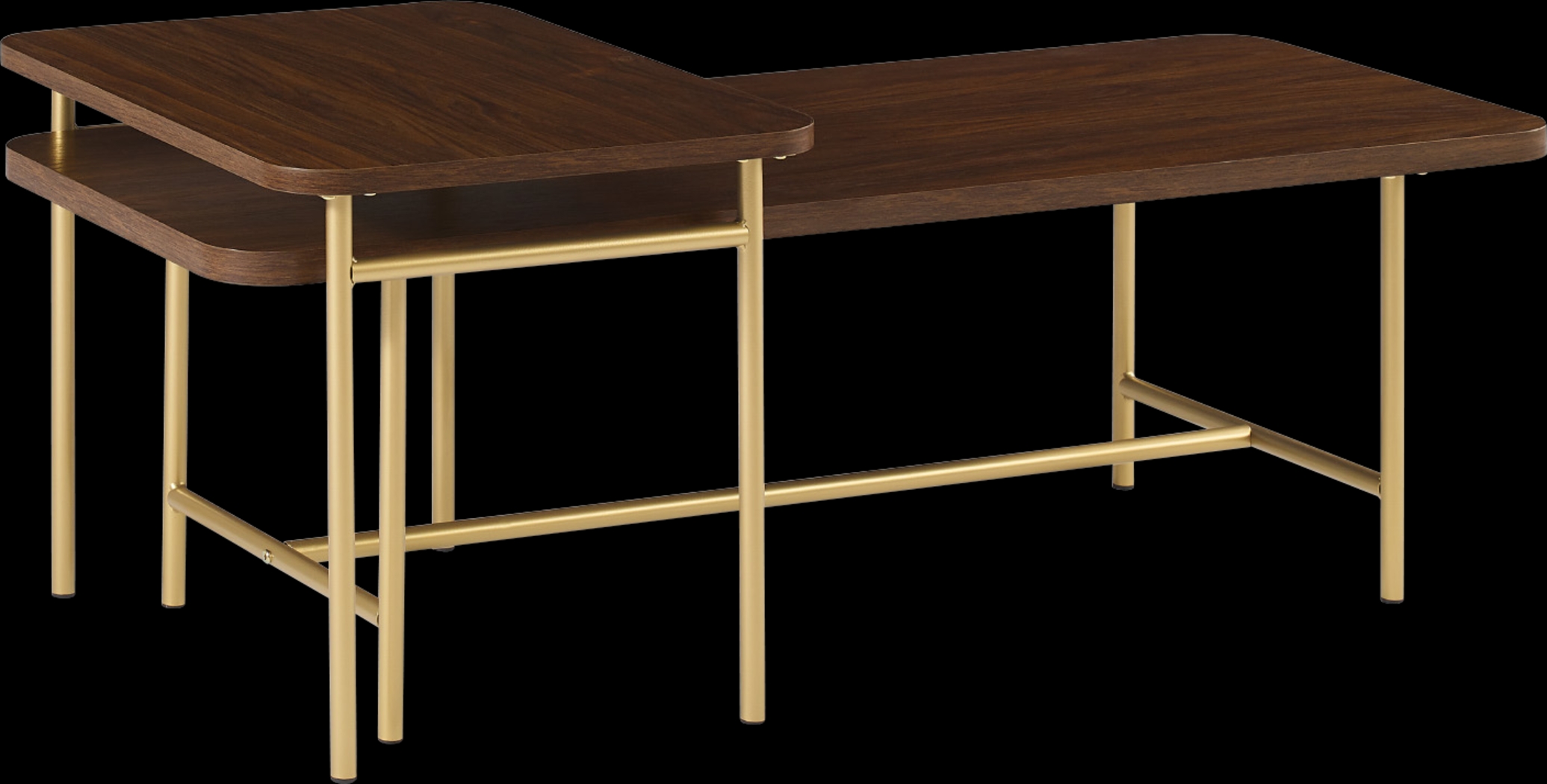 Omerea Walnut Cocktail Table - Thumbnail - Image 1