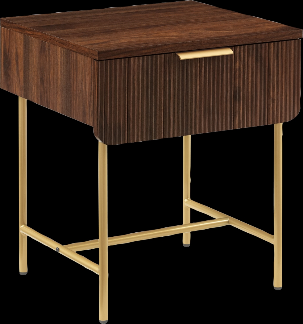 Omerea Walnut End Table - Thumbnail - Image 5