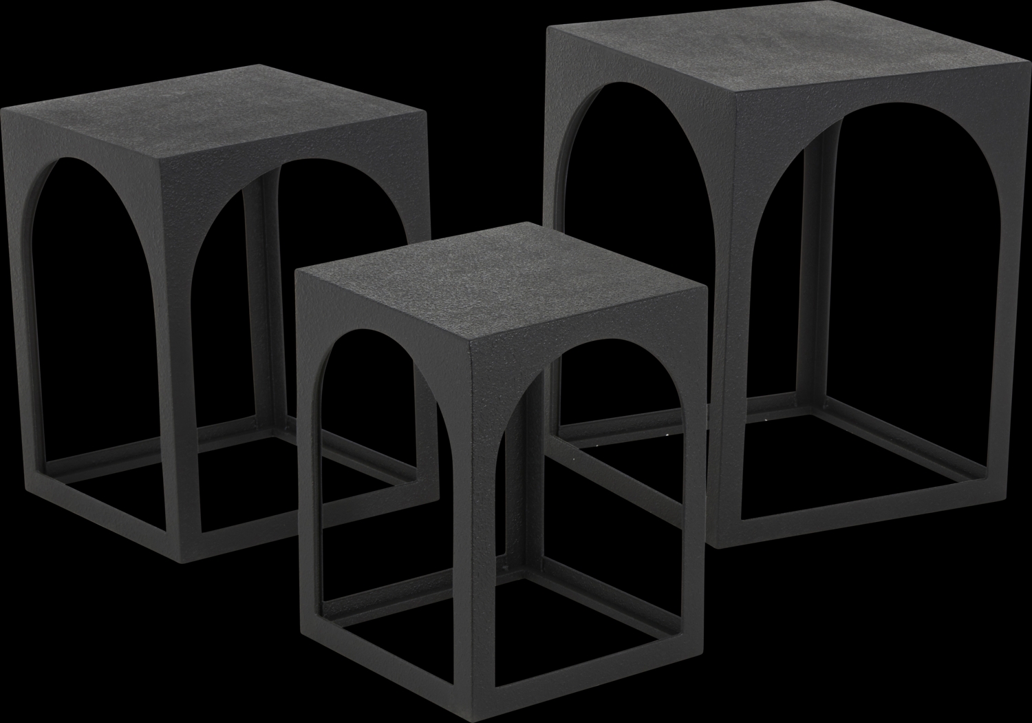 Omru Black Nesting Tables, Set of 3 - Thumbnail - Image 6