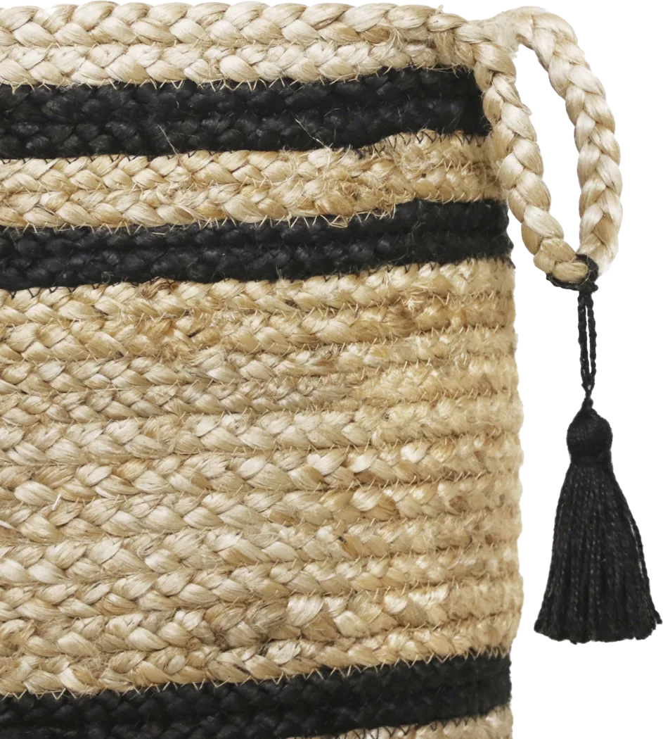 Omylia Tan/Black 17 in. Basket - Thumbnail - Image 6