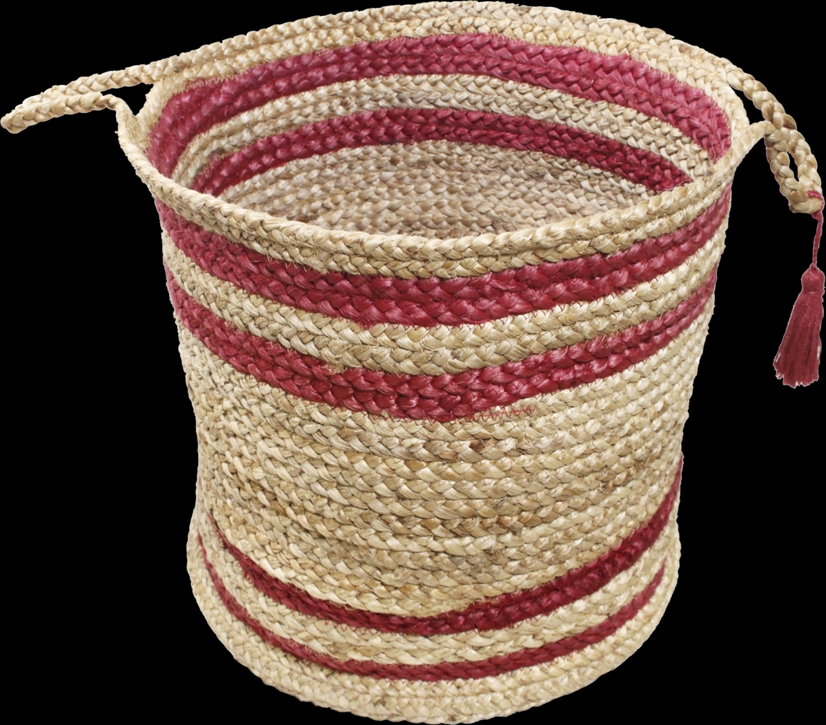 Omylia Tan/Red 17 in. Basket - Thumbnail - Image 4