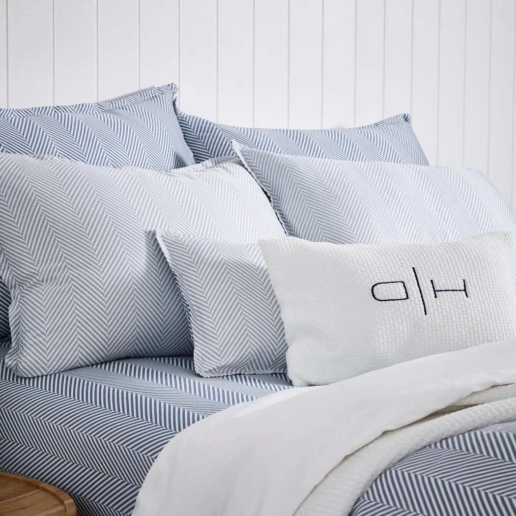 Omyri Blue 4 Pc Queen Duvet Set - Thumbnail - Image 1
