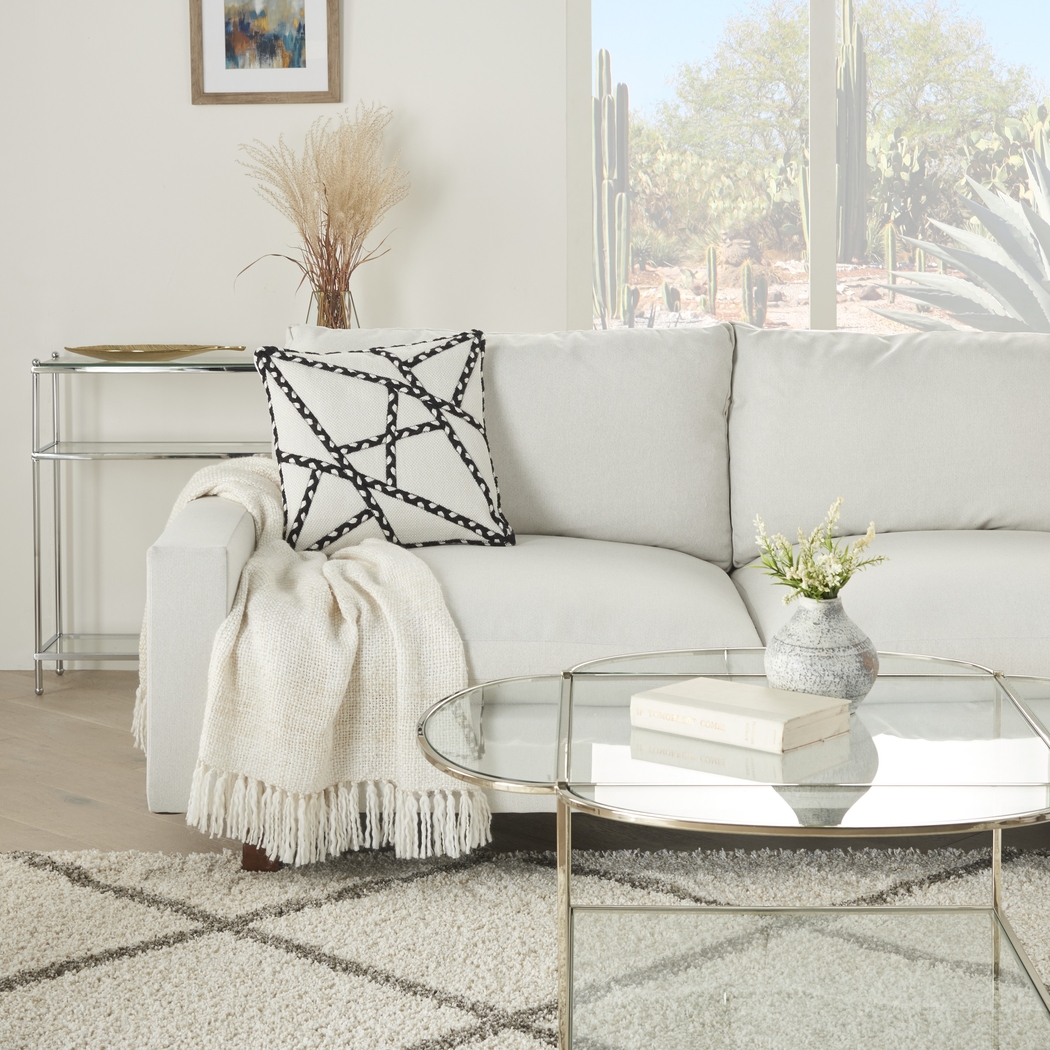 Onas Black Indoor/Outdoor Accent Pillow - Thumbnail - Image 2