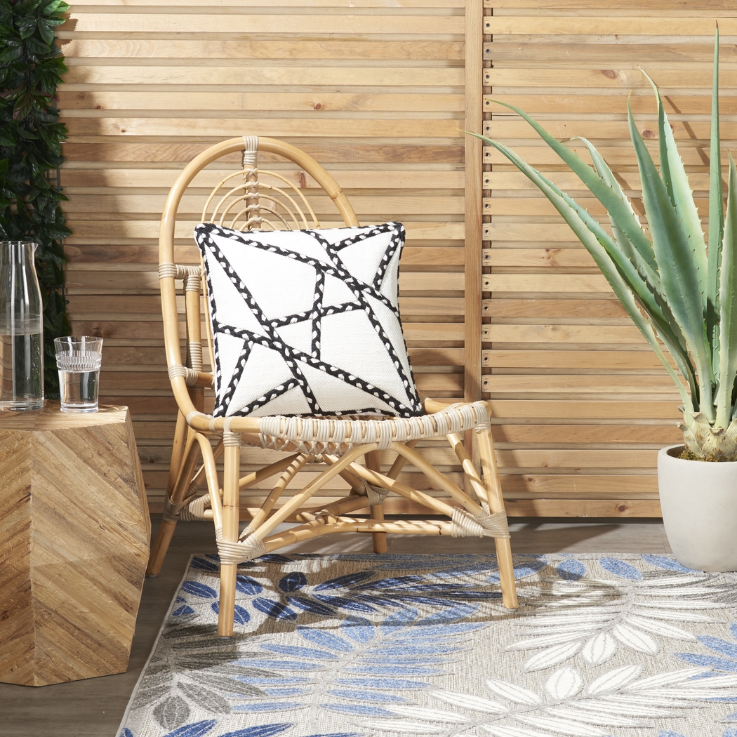 Onas Black Indoor/Outdoor Accent Pillow - Thumbnail - Image 3