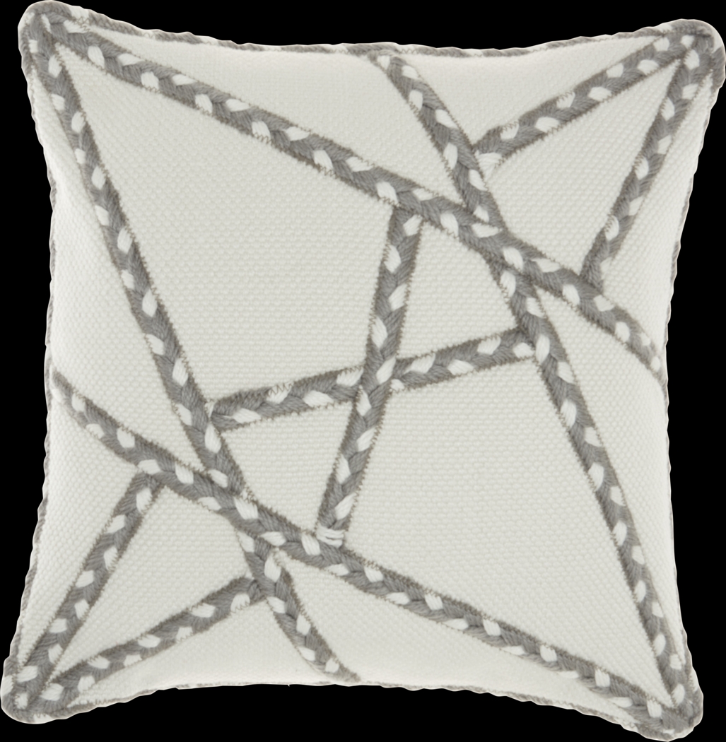 Onas Gray Indoor/Outdoor Accent Pillow - Thumbnail - Image 1