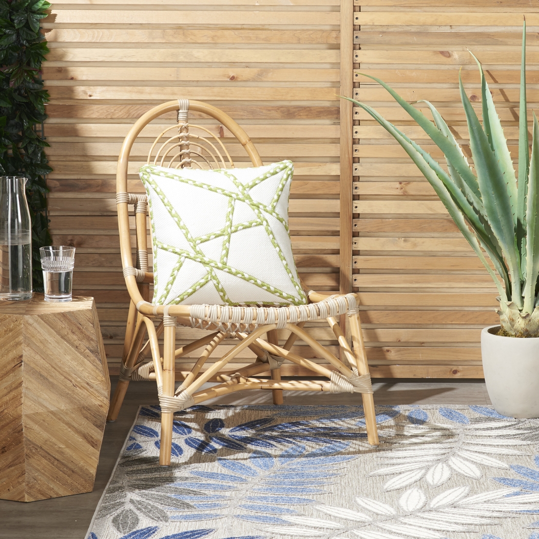 Onas Green Indoor/Outdoor Accent Pillow - Thumbnail - Image 3