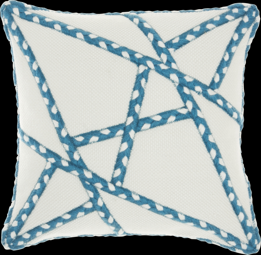Onas Turquoise Indoor/Outdoor Accent Pillow - Thumbnail - Image 1