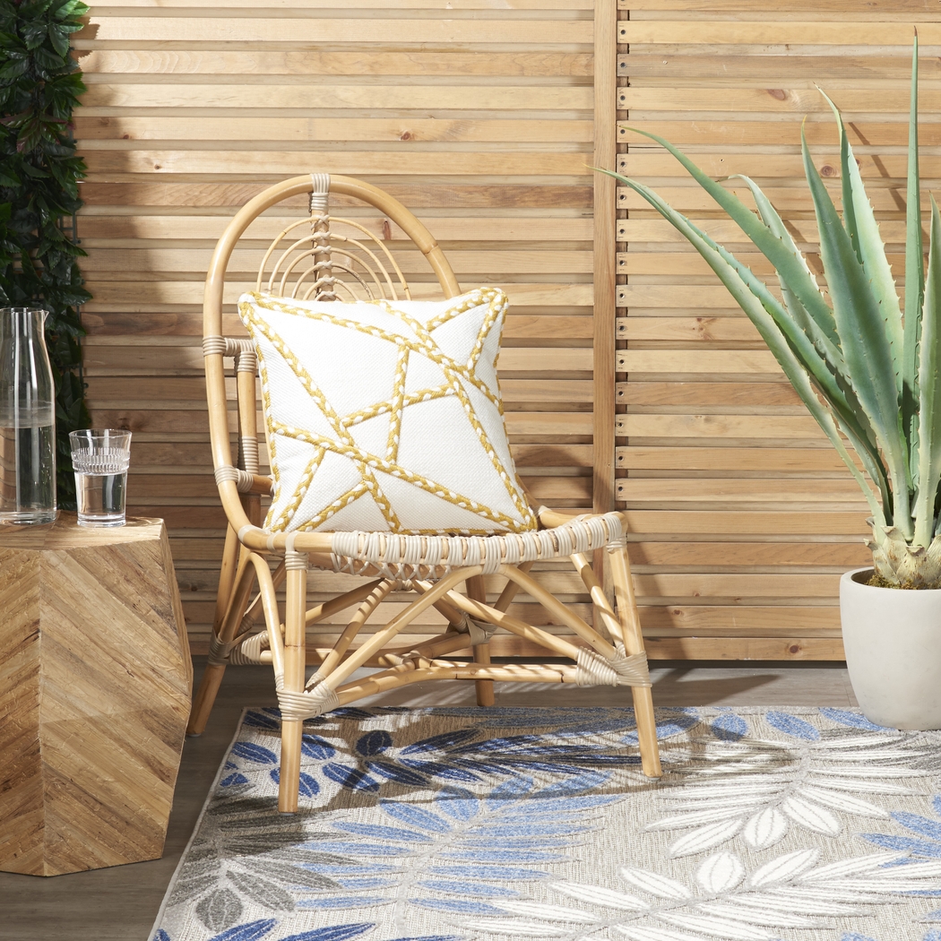 Onas Yellow Indoor/Outdoor Accent Pillow - Thumbnail - Image 3