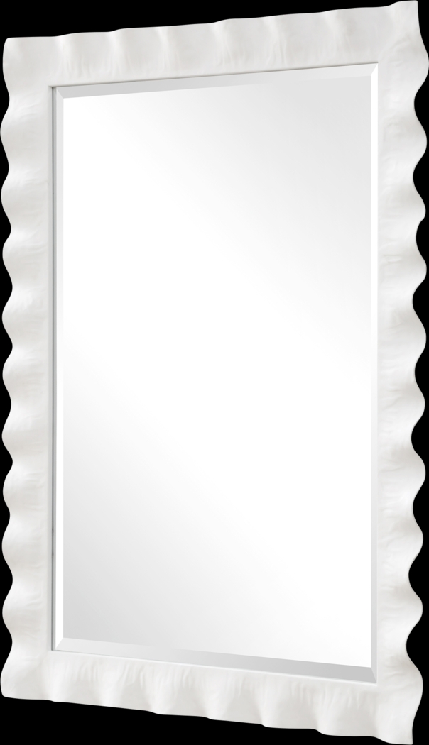 Onaug White Wall Mirror - Thumbnail - Image 4