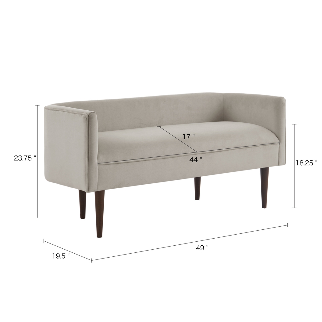 Onderdon Beige Accent Bench - Thumbnail - Image 8