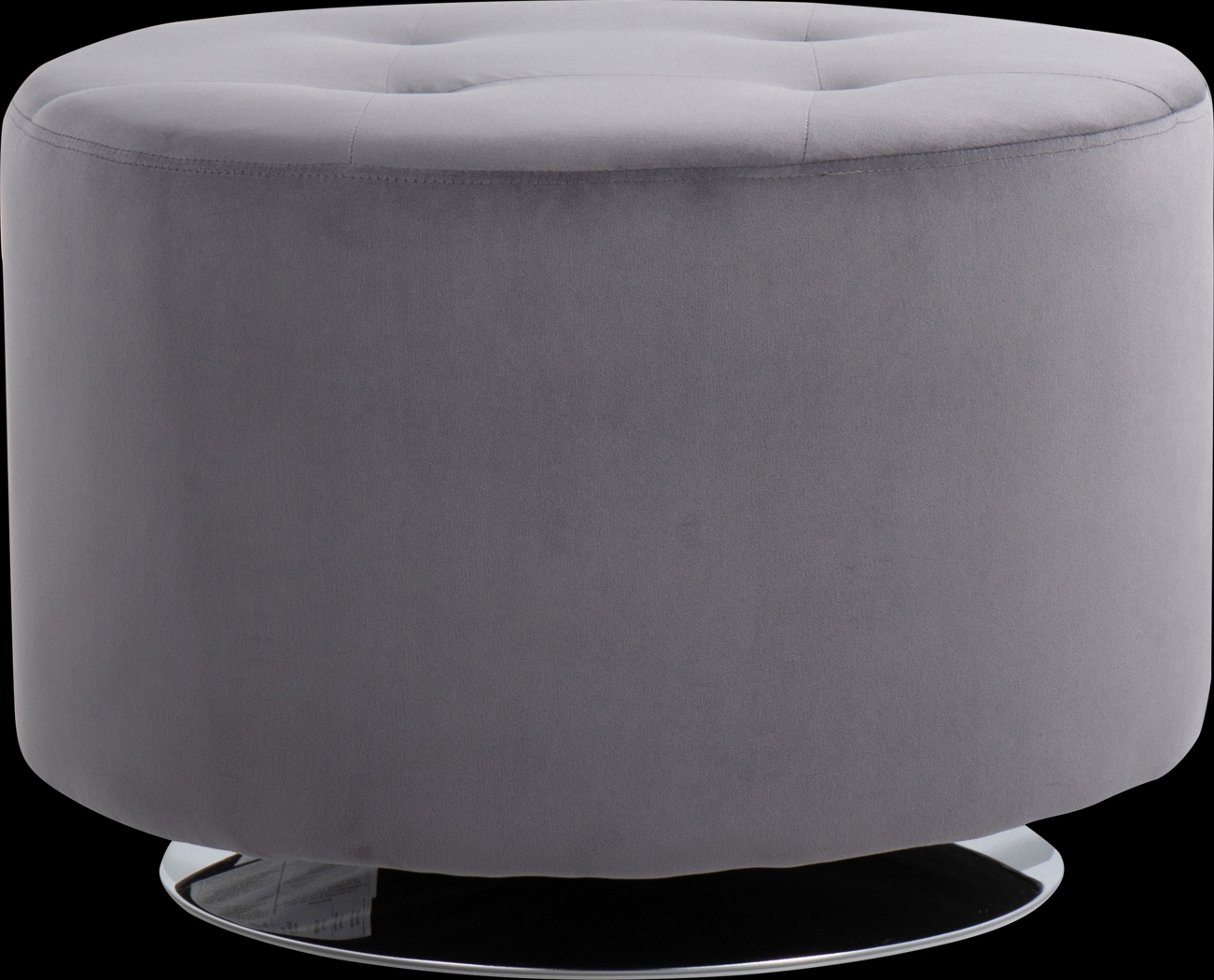 Onelen Gray Accent Ottoman - Thumbnail - Image 1